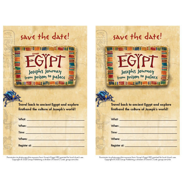 Egypt Save the Date Cards