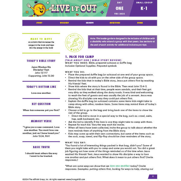 Live It Out VBS 2025