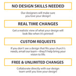 13oz vinyl scrim with metal grommets