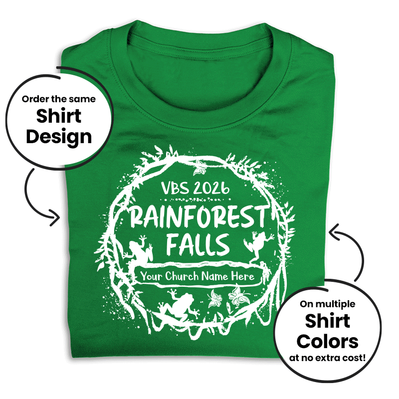 One-Color Imprint Custom VBS T-Shirt